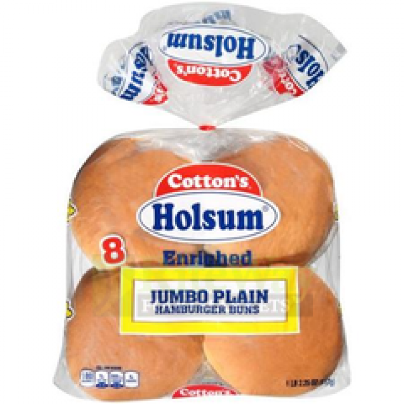 HOLSUM SUPER JUMBO HAMBURGER BUNS 8PK